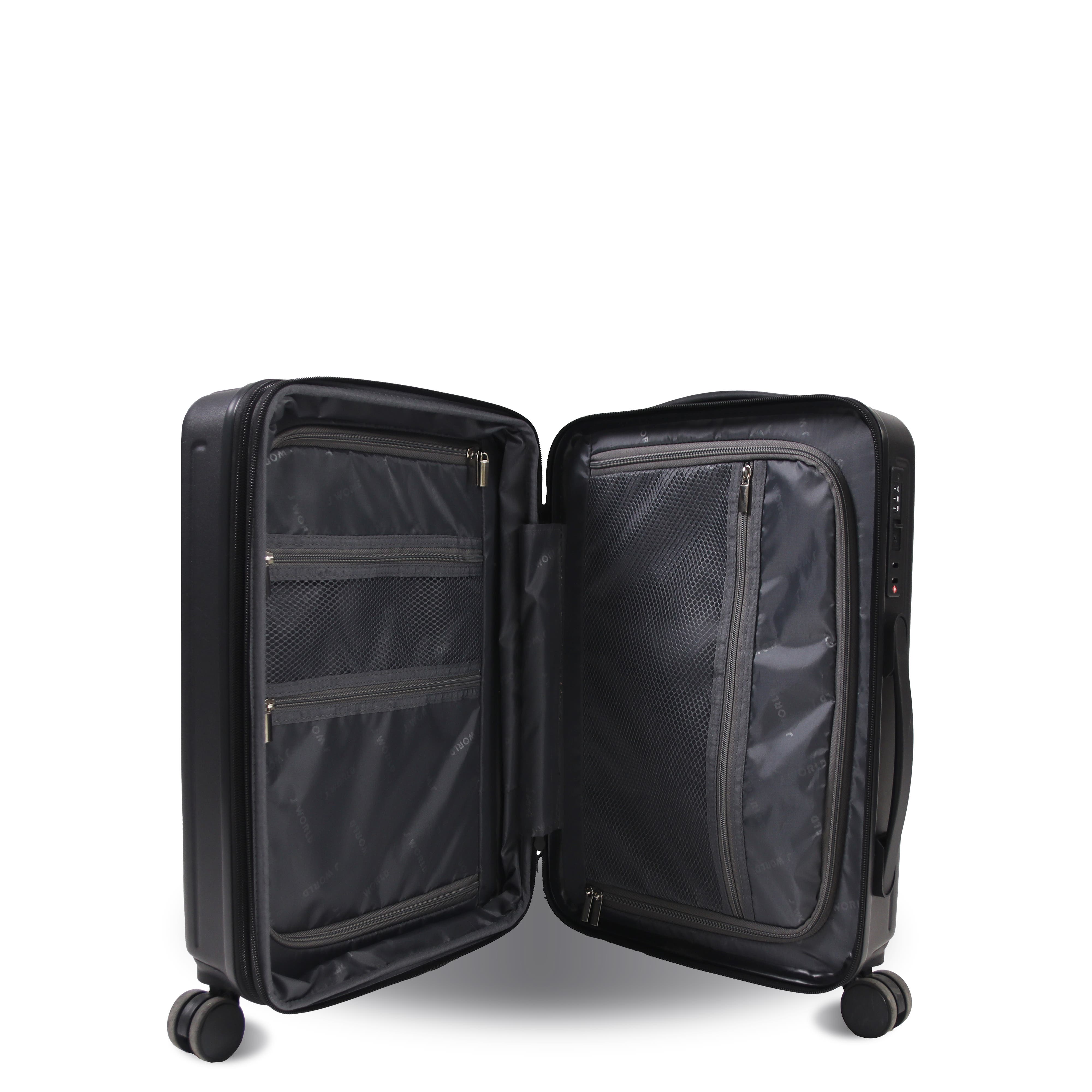 J World North Hardside Carry-on Luggage 20

, Alternate, color, Black