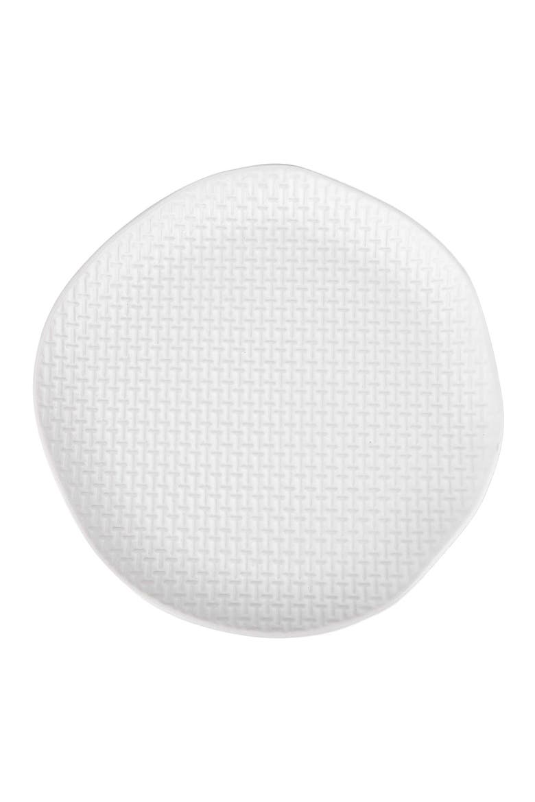 Abigael Stoneware 4-Piece Salad Plate Set, Alternate, color, White