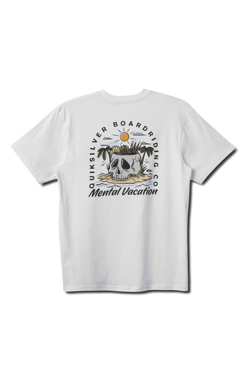 Quiksilver Simple Pleasures Graphic T-shirt In White