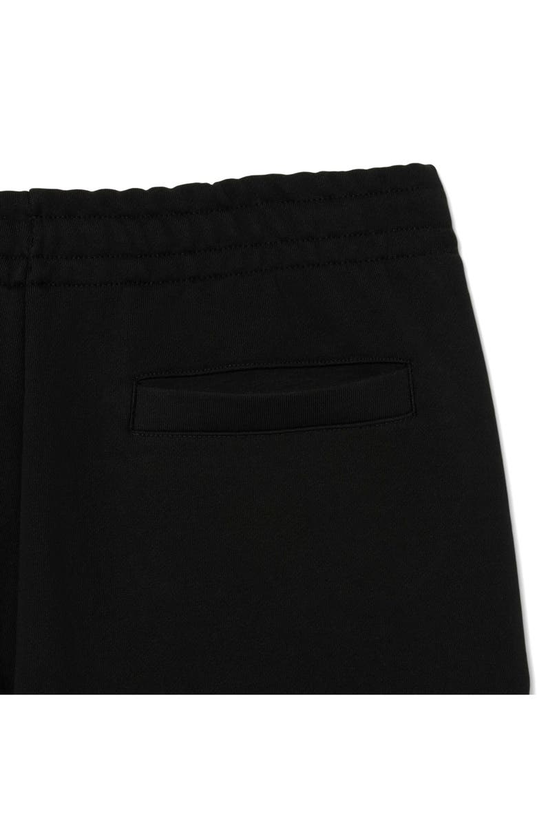 Lacoste Cotton Fleece Sweat Shorts, Alternate, color, Black