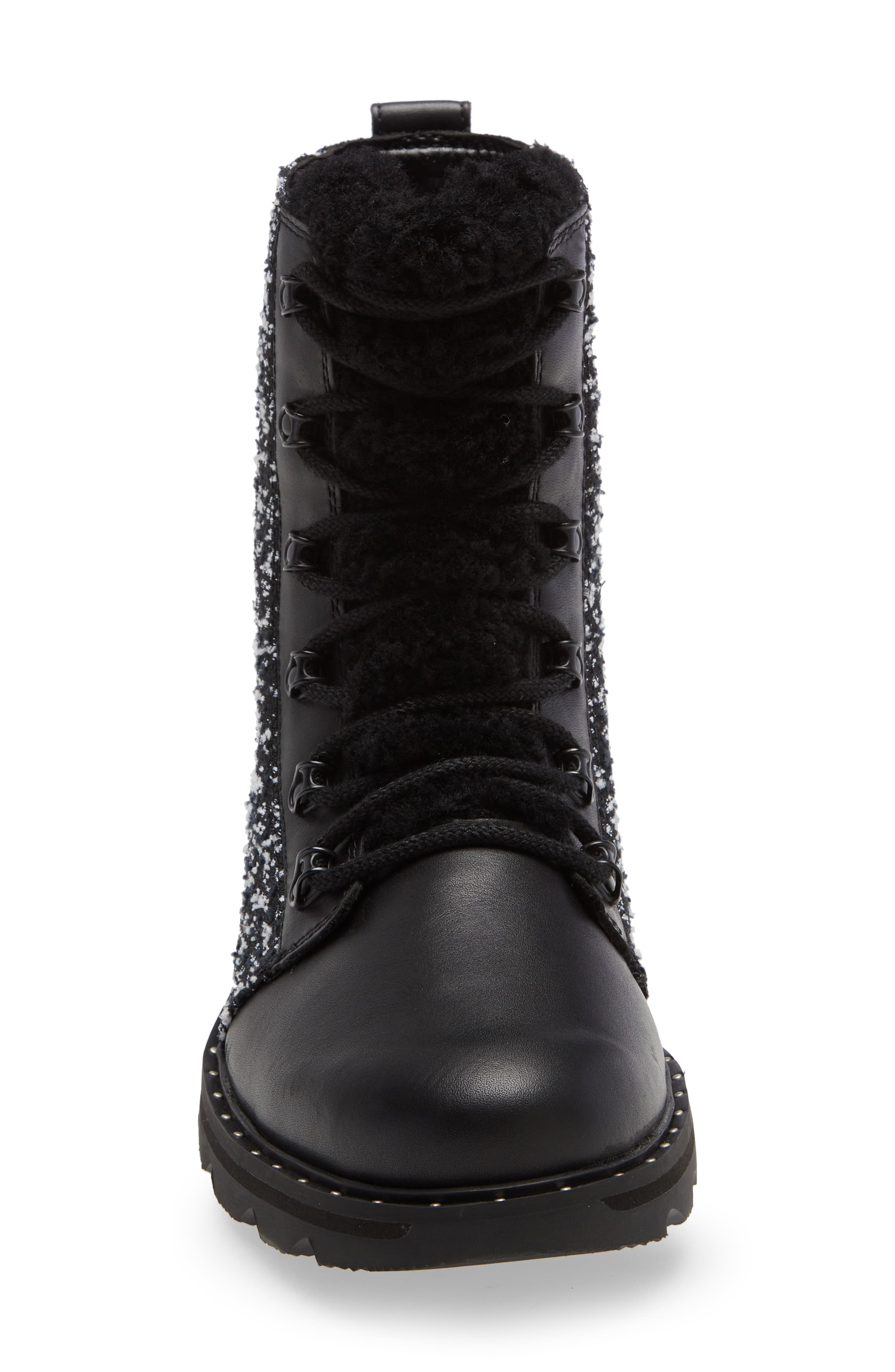 SOREL Lennox Genuine Shearling Waterproof Lace-Up Boot, Alternate, color, 