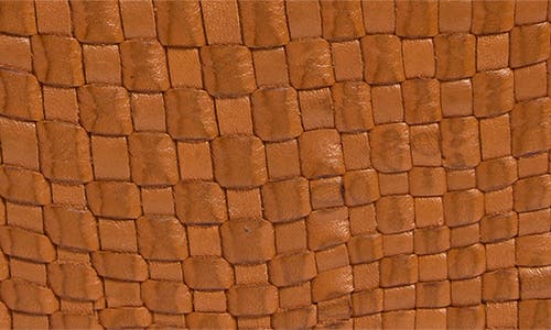 Hobo Large Nila Woven Leather Zip Around Wallet In Brown