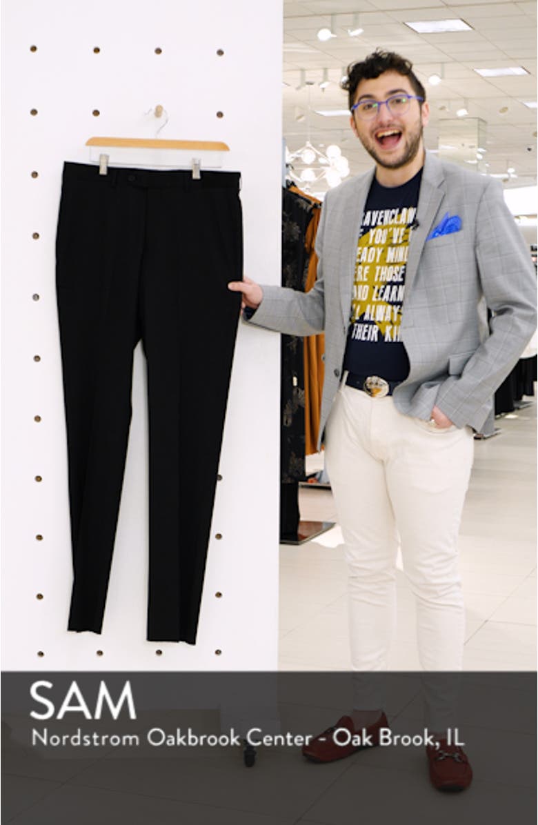 Men's Shop Slim Fit Stretch Wool Trousers, sales video thumbnail