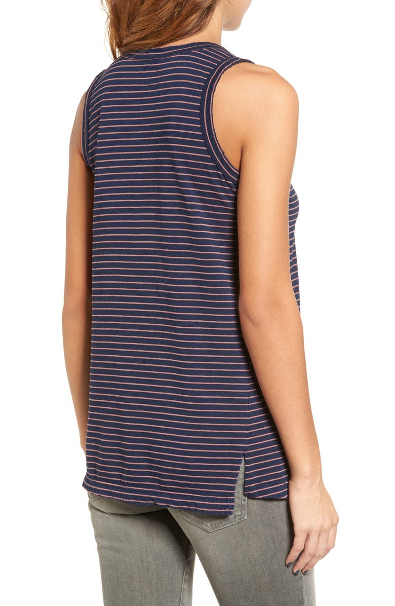 Current/Elliott The Muscle Tee Stripe Tank, Alternate, color,