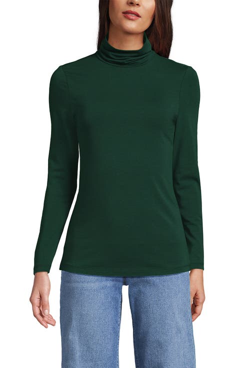 Lightweight Jersey Long Sleeve Turtleneck