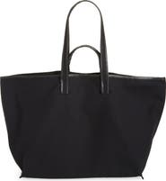 KASSL Contrast Trim Canvas Tote