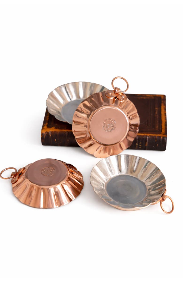 Coppermill Kitchen CMK French Inspired Tartlet Moulds - Set of 4, Main, color, Copper