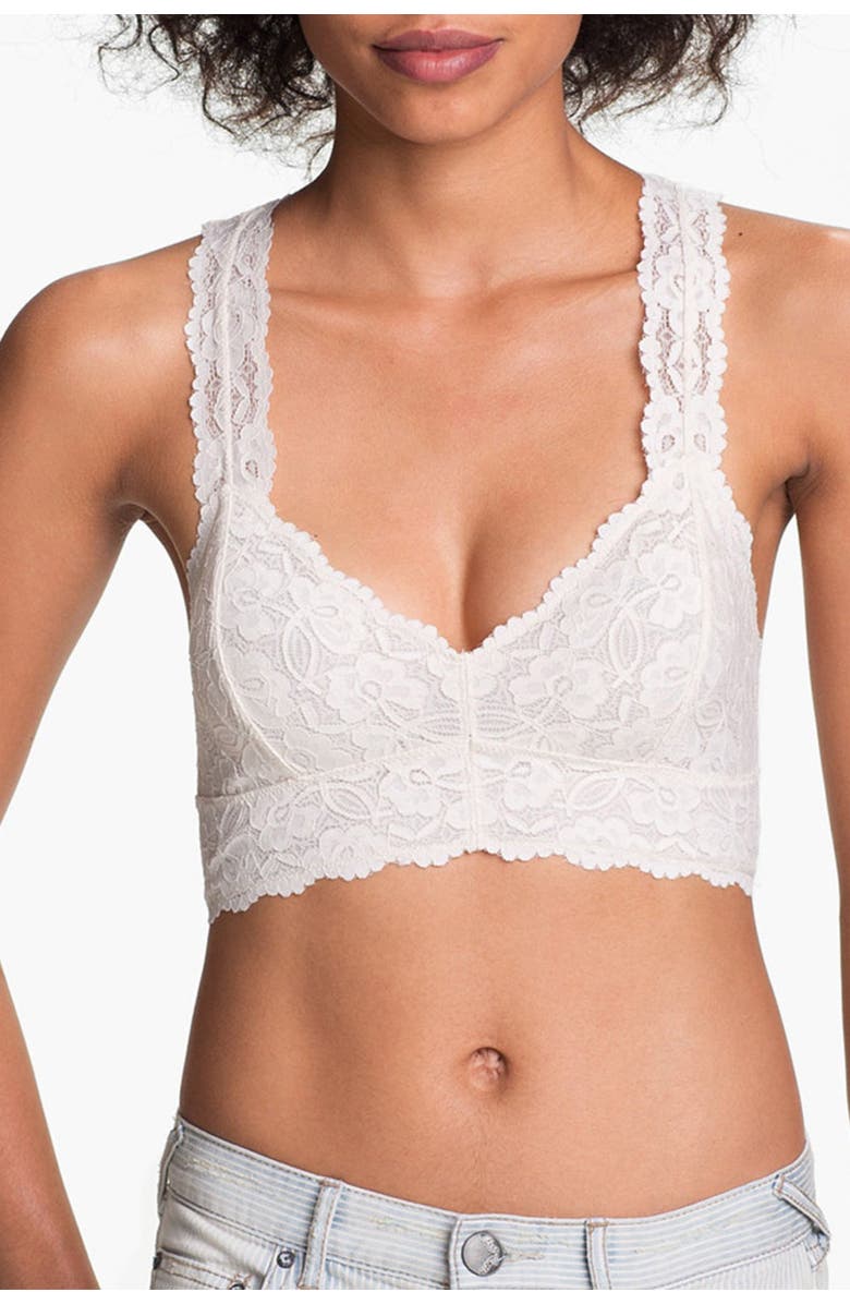 Free People Racerback Galloon Lace Bralette, Main, color, 