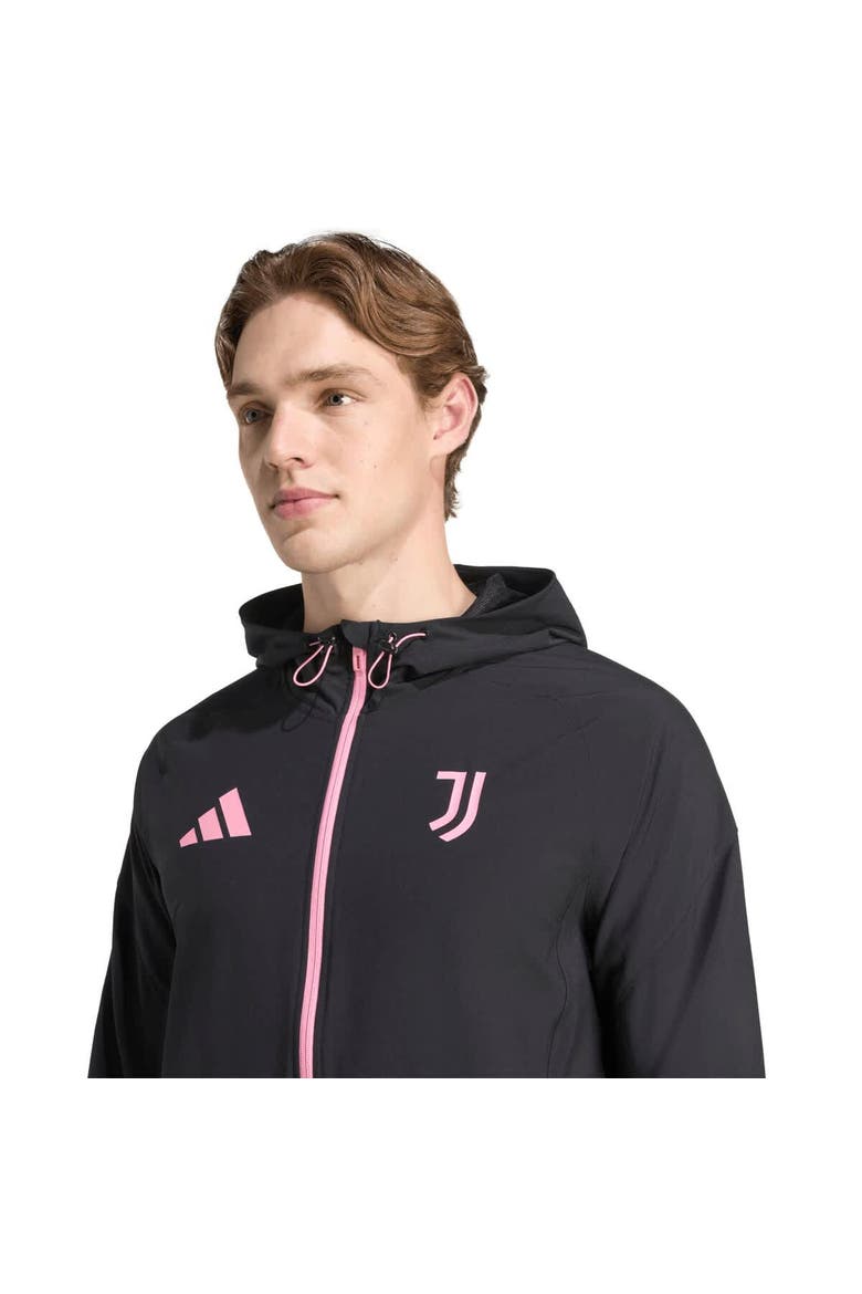 Men's adidas Black Juventus 2025/26 Tiro Vis Tech Travel Jacket, Alternate, color, Black
