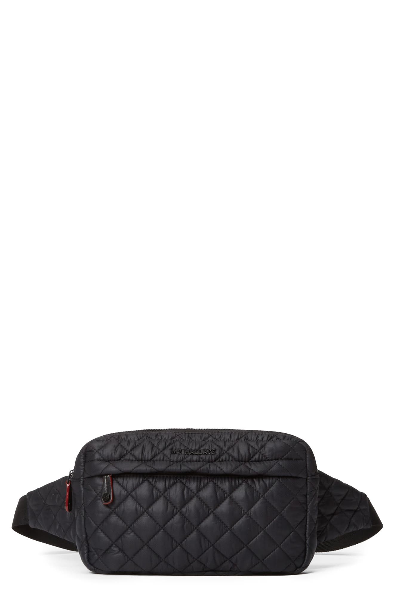 MZ Wallace Large Metro Quilted Nylon Belt Bag, Main, color, 