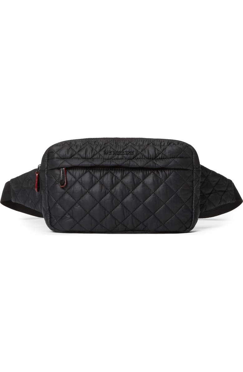 MZ Wallace Large Metro Quilted Nylon Belt Bag, Main, color,