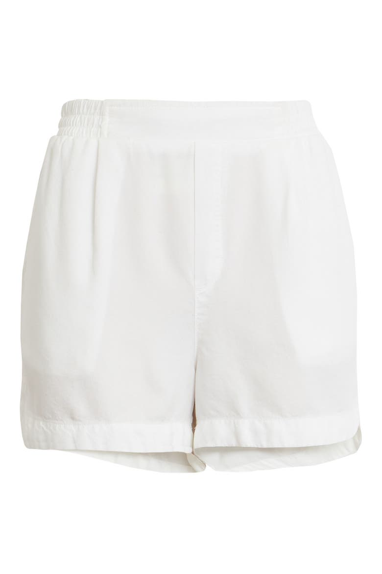 Smocked Waist Shorts, Main, color, WHITE