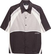 AMIRI MA Quad Panel Ovesize Satin Button-Up Shirt