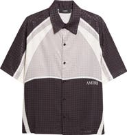 AMIRI MA Quad Panel Ovesize Satin Button-Up Shirt