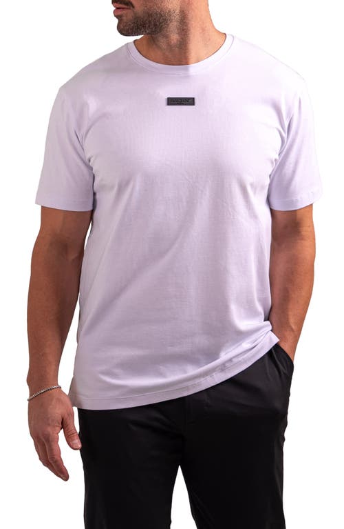 Maceoo Lion Zeus Embellished T-shirt In Purple