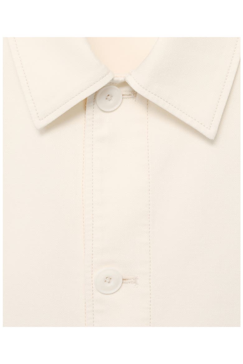 Straight Cotton Blend Jacket, Alternate, color, ECRU