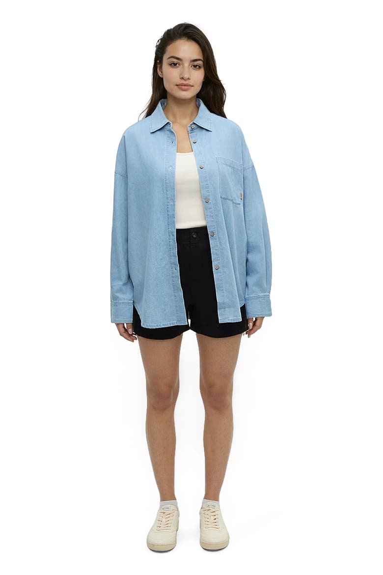 Denim West End Shirt, Alternate, color, Light Wash