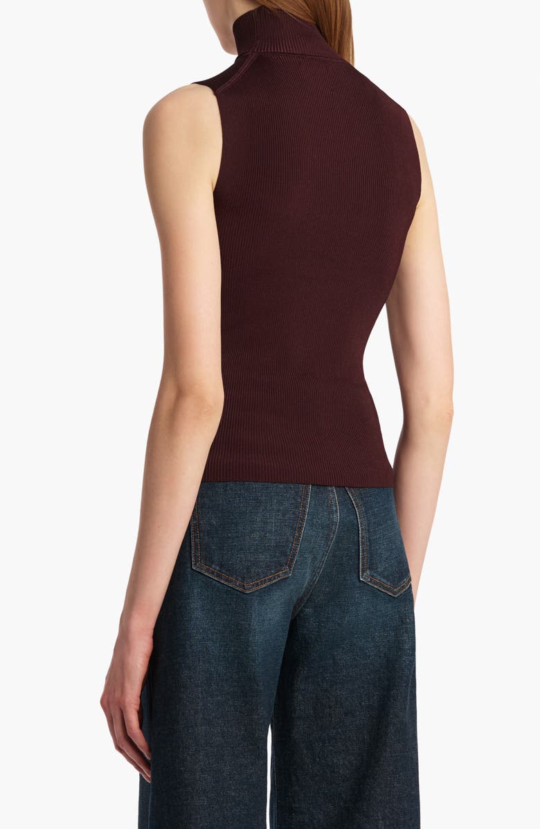 Khaite Benita Rib Top, Alternate, color, Almandine