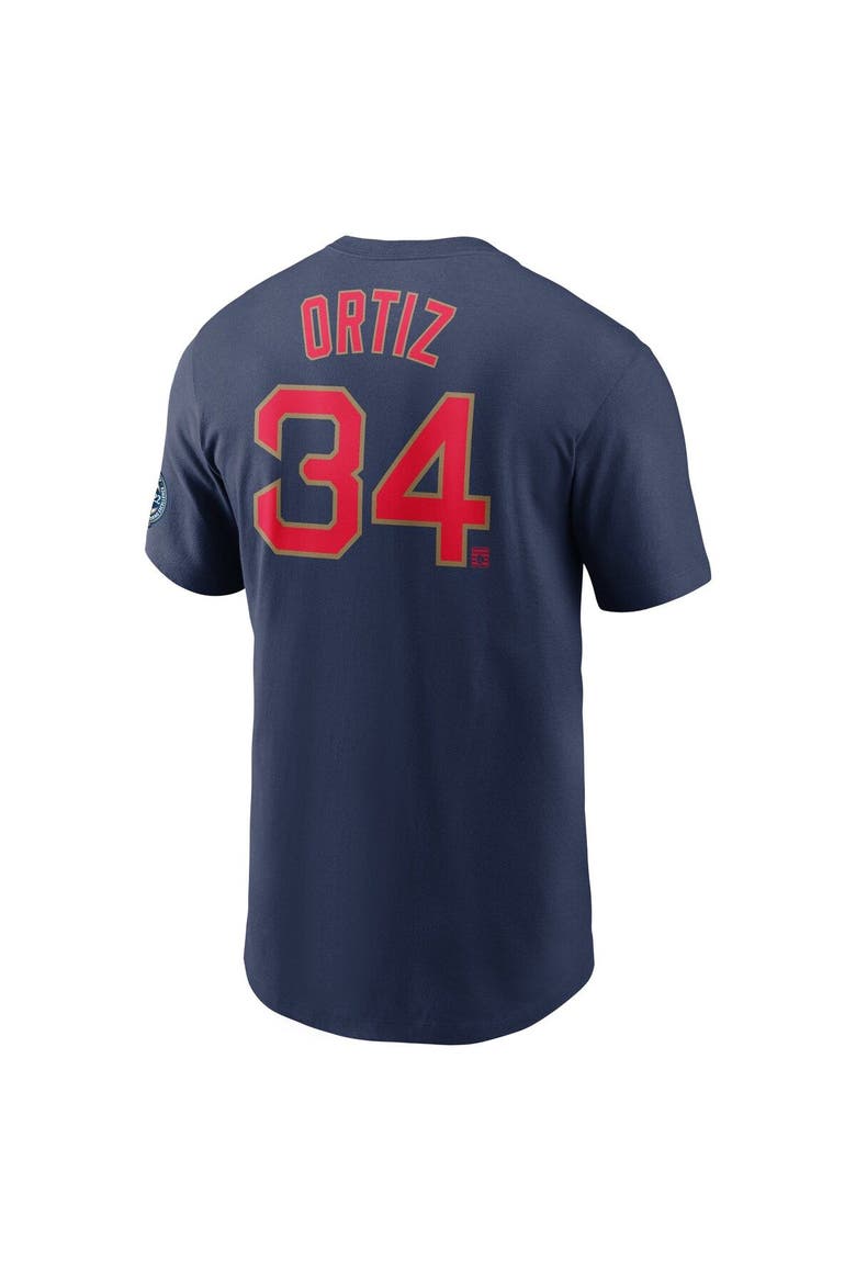 Men's Nike David Ortiz Navy Boston Red Sox Name & Number T-Shirt, Alternate, color, Navy