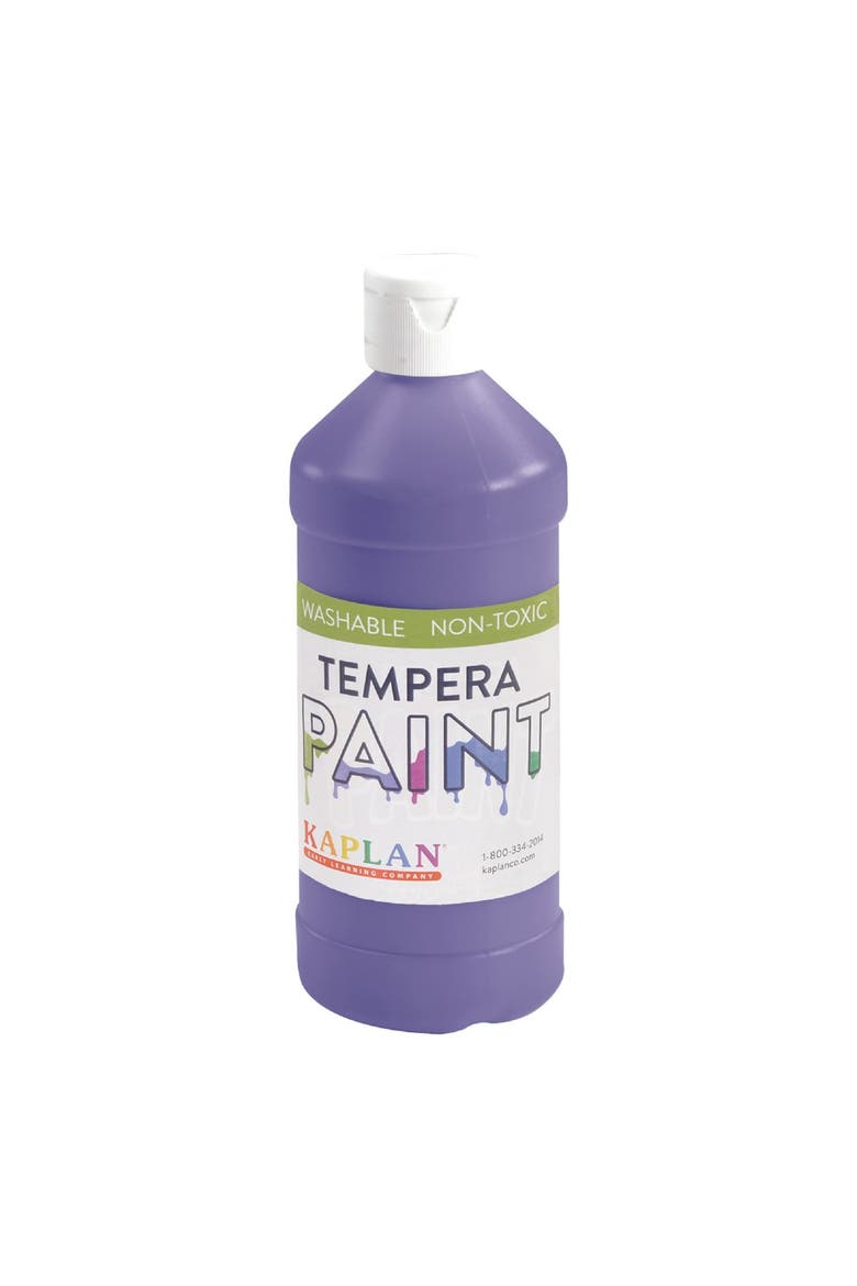 Kaplan Washable Tempera Paint - 16 oz - Set of 8, Alternate, color, White