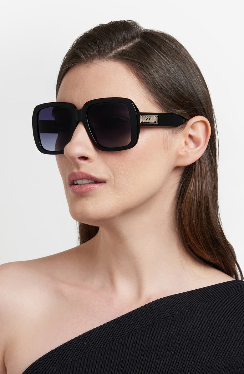 Moschino 55mm Gradient Square Sunglasses, Alternate, color,