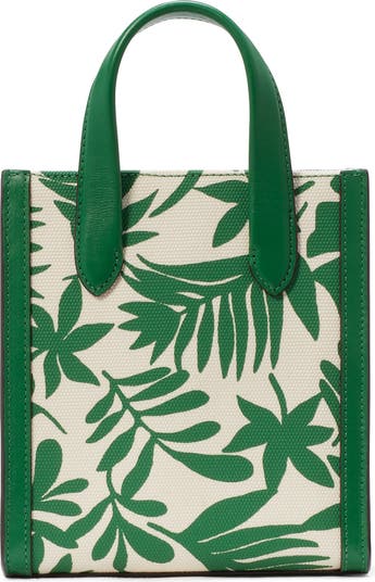 Kate Spade New York mini manhattan foliage print tote