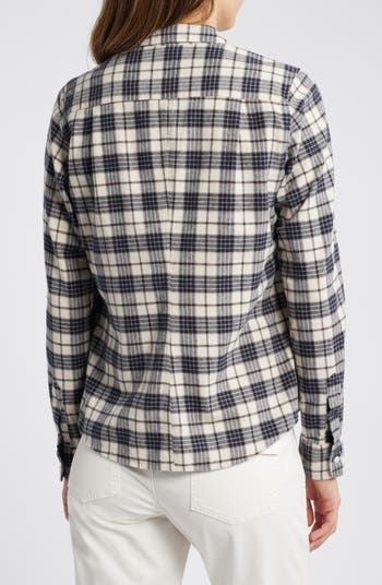 Barry Plaid Tailored Flannel Button-Up Shirt