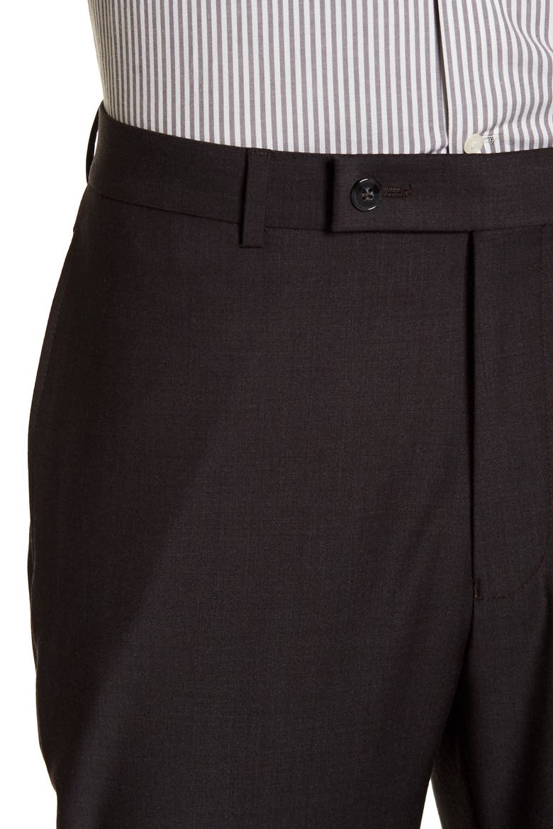 Solid Gray Wool Suit Separate Pants - 30-34" Inseam, Alternate, color, CHARCOAL