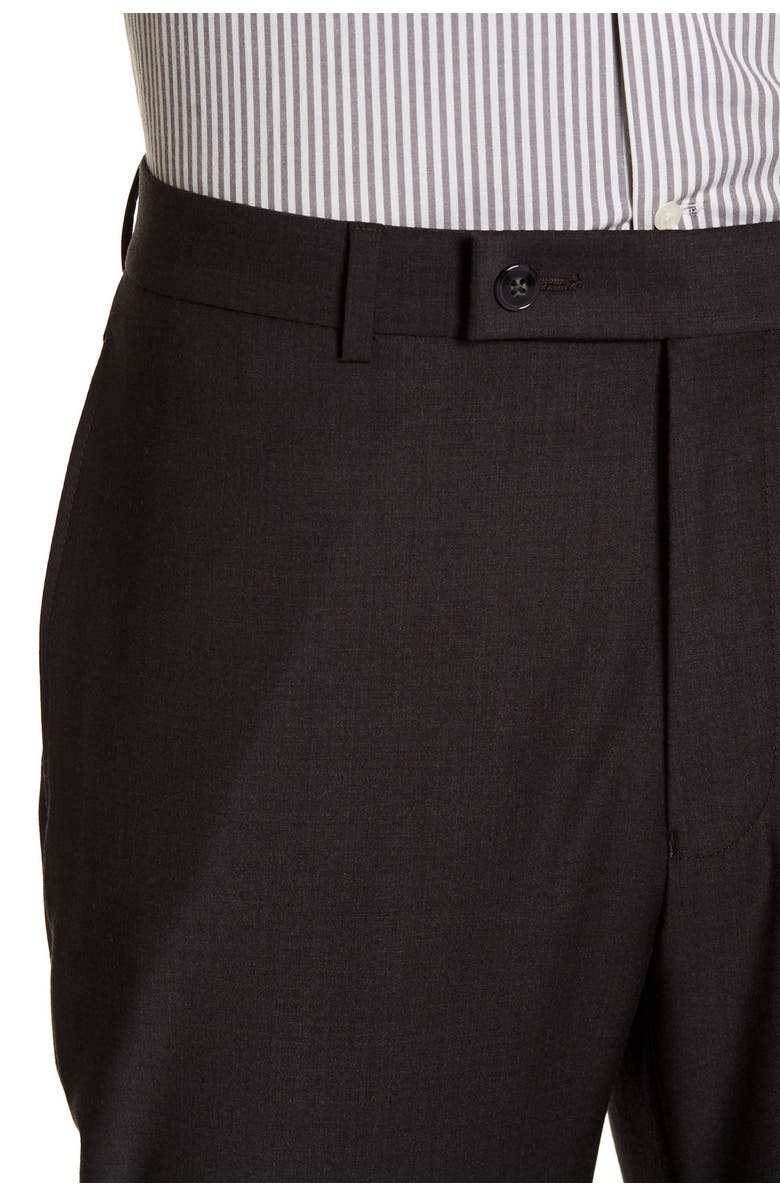 Calvin Klein Solid Gray Wool Suit Separate Pants - 30-34" Inseam, Alternate, color,