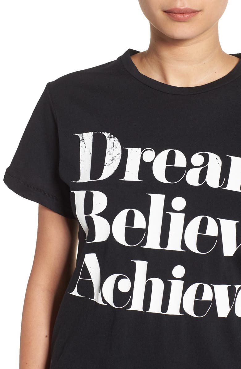 SINCERELY JULES 'Dream Believe Achieve' Graphic Tee, Alternate, color, 