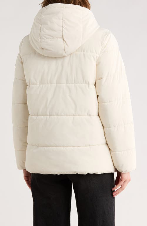 Calvin Klein Performance Faux Fur Lined Hood Puffer Jacket In Multi