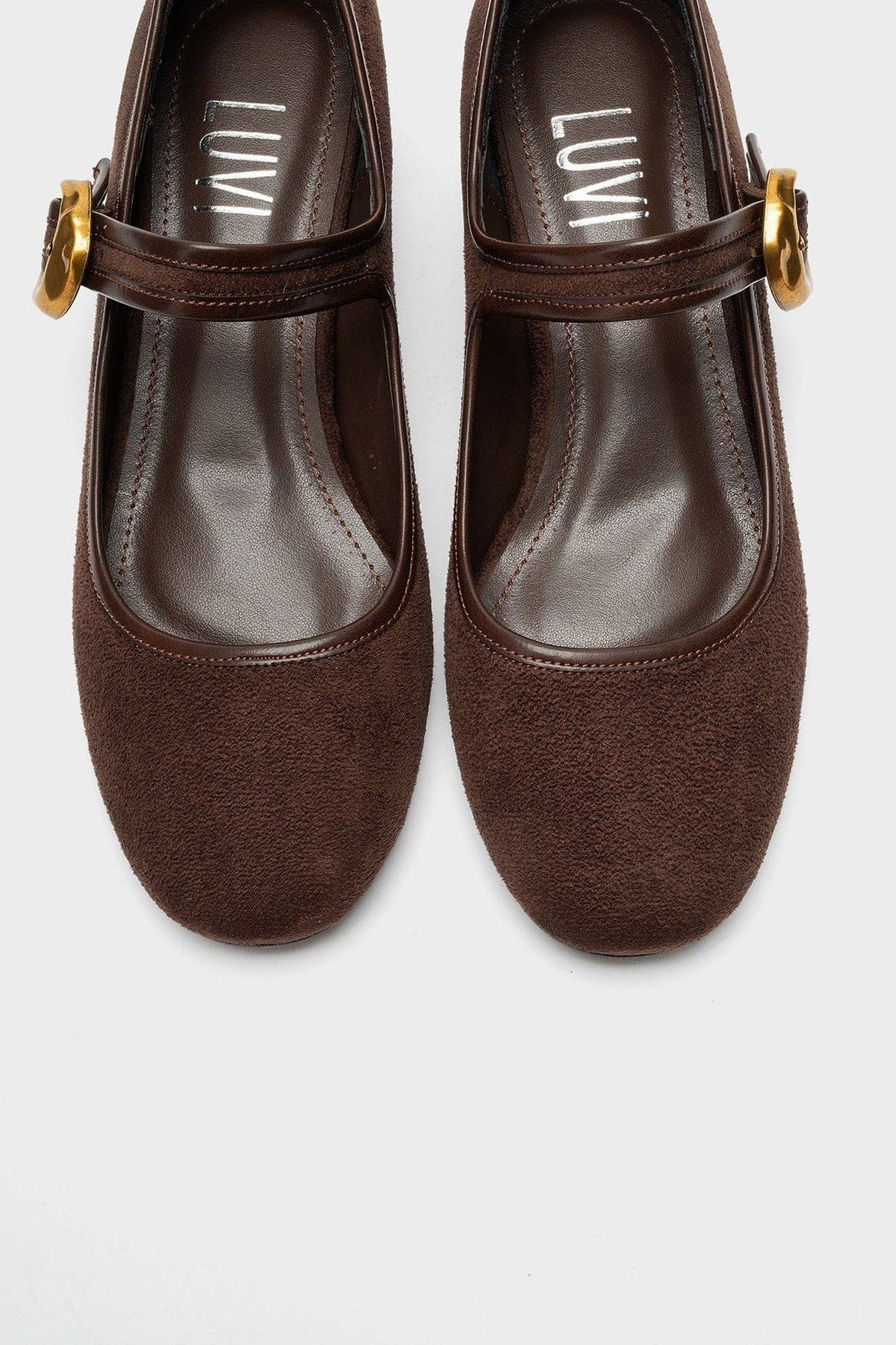 Merel Mary Jane Block Heel Shoe, Alternate, color, Brown Suede