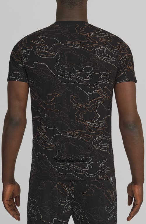 Prps Embroidered Cotton Graphic T-shirt In Black