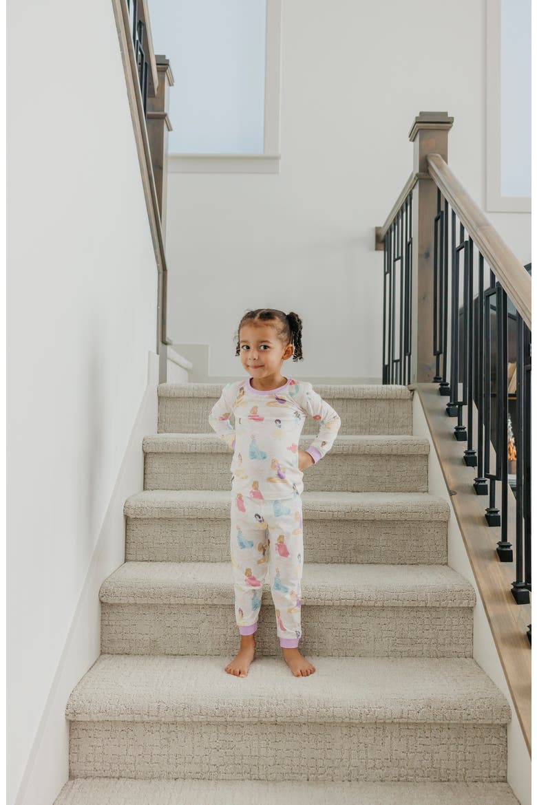 Disney Princess Fitted Two-Piece Pajamas, Alternate, color, DISNEY PRINCESS