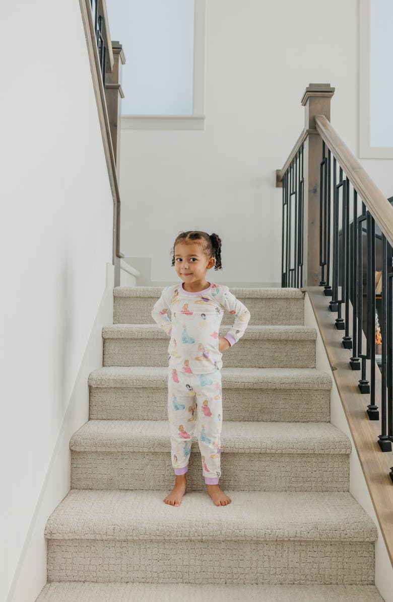 Copper Pearl Disney Princess Fitted Two-Piece Pajamas, Alternate, color, Disney Princess