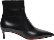 Santoni Women's leather ankle boot