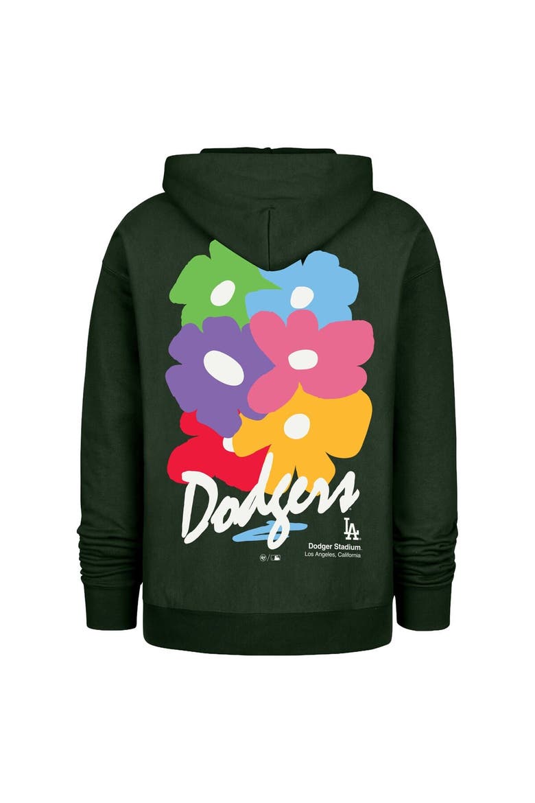 Men's '47  Dark Green Los Angeles Dodgers Gallery Foundation Hoodie, Alternate, color, Dark Green