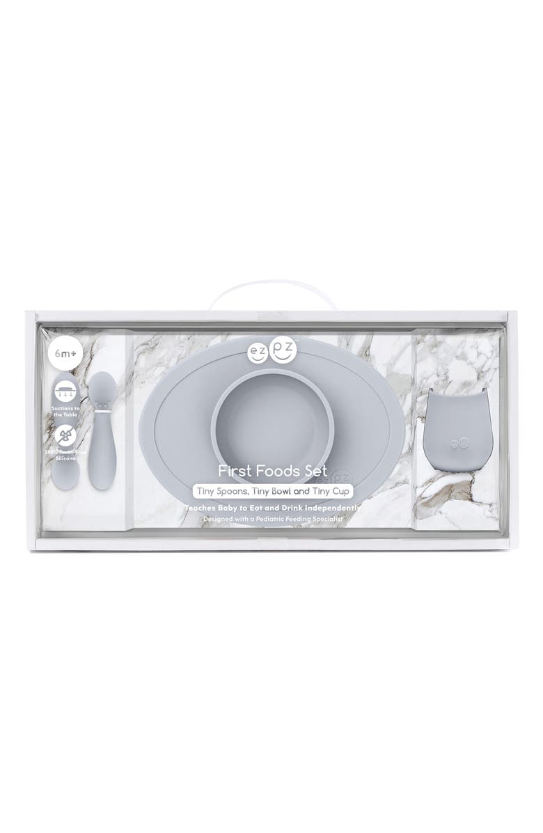 ezpz First Foods Set, Alternate, color, Pewter
