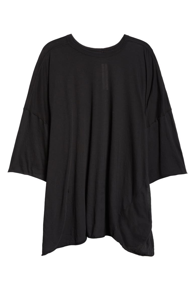 Rick Owens Tommy Oversize T-Shirt, Alternate, color, Black