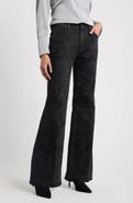 KOBI HALPERIN Zane Damask High Waist Bootcut Jeans