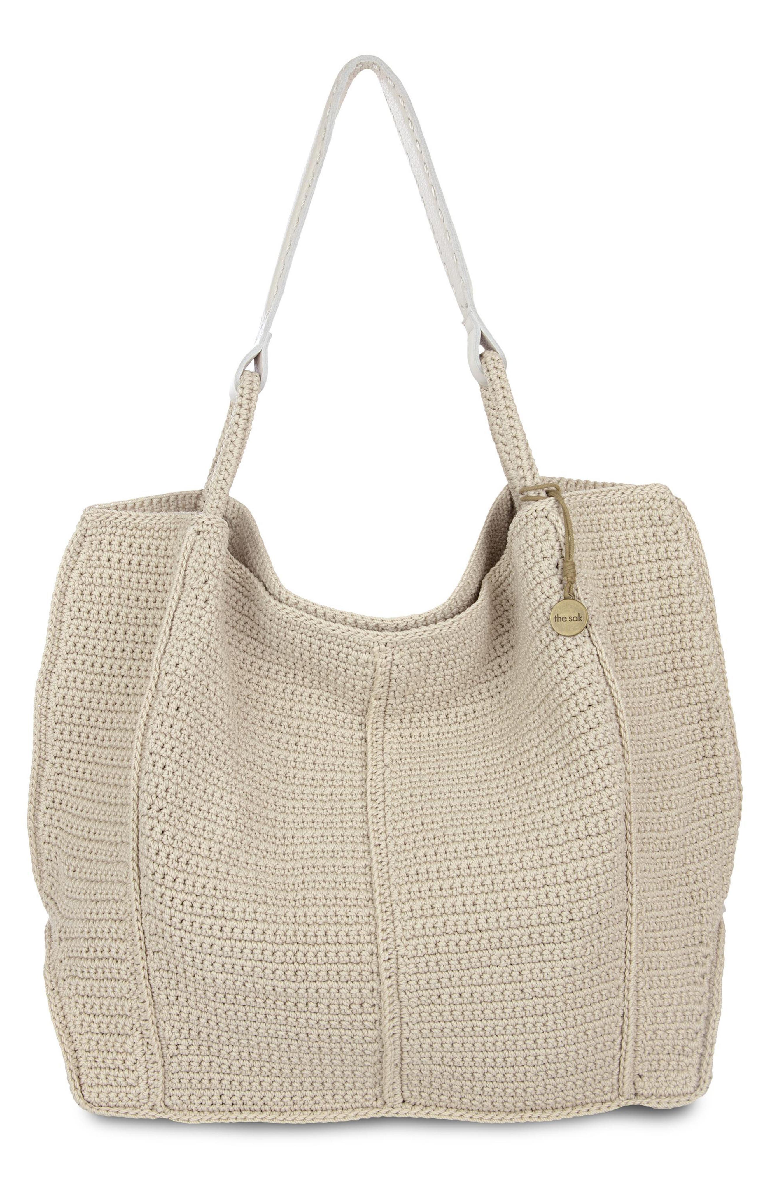 SAK Los Feliz Large Crochet Tote in Ecru at Nordstrom Rack