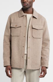 Nordstrom Wool Blend Shirt Jacket