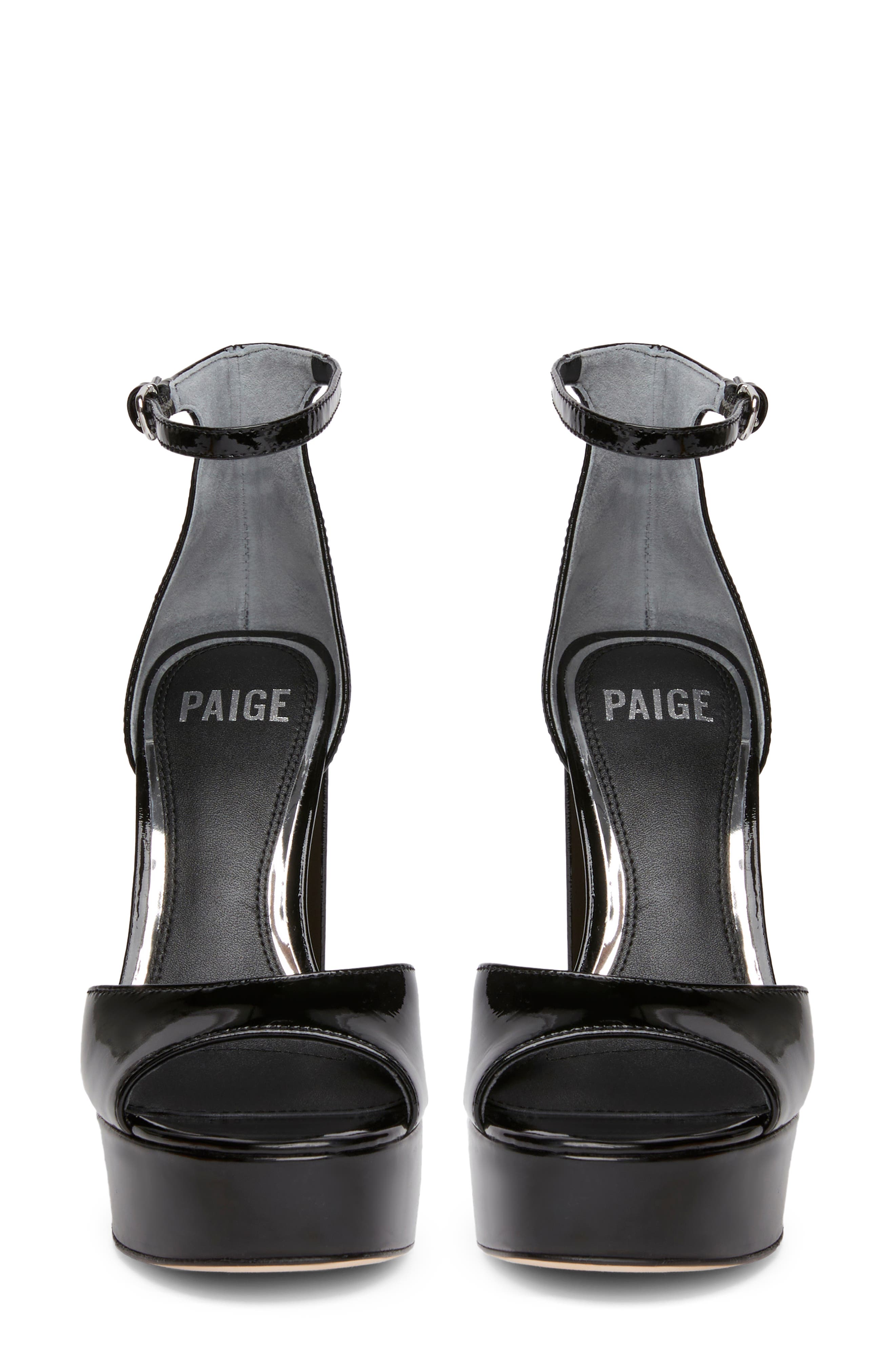 PAIGE Cory Ankle Strap Platform Sandal, Alternate, color, 