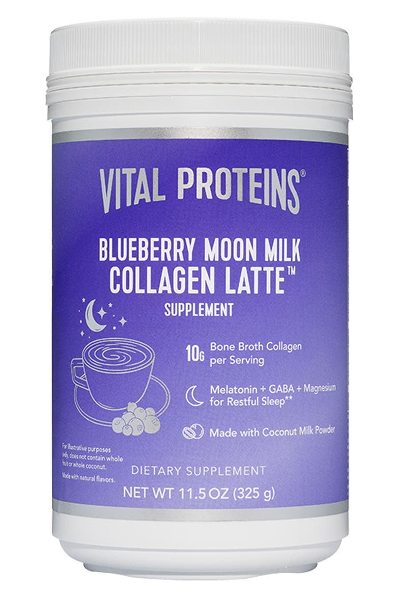 Blueberry Moon Milk Collagen Latte, Main, color, NO COLOR