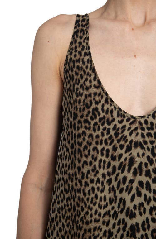 Zadig & Voltaire Tarysa Leopard Print Tank Top In Animal Print