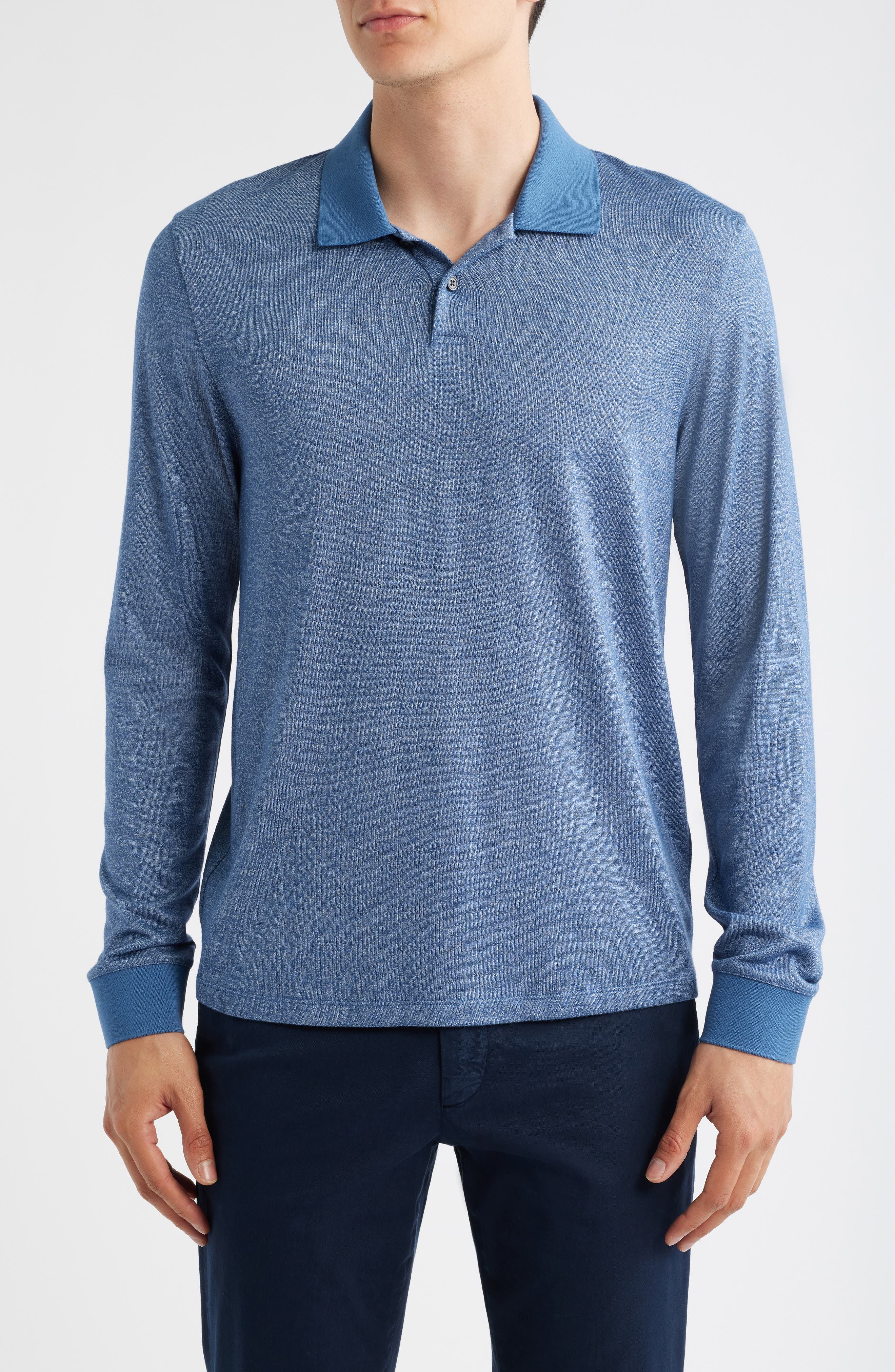 Theory Goris Activate Long Sleeve Polo