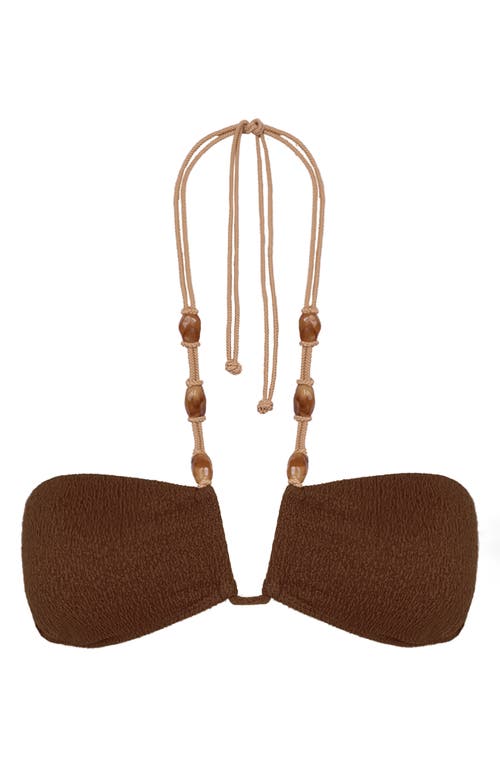 Vix Paula Hermanny Vix Corsica Carol Halter Bikini Top In Brown