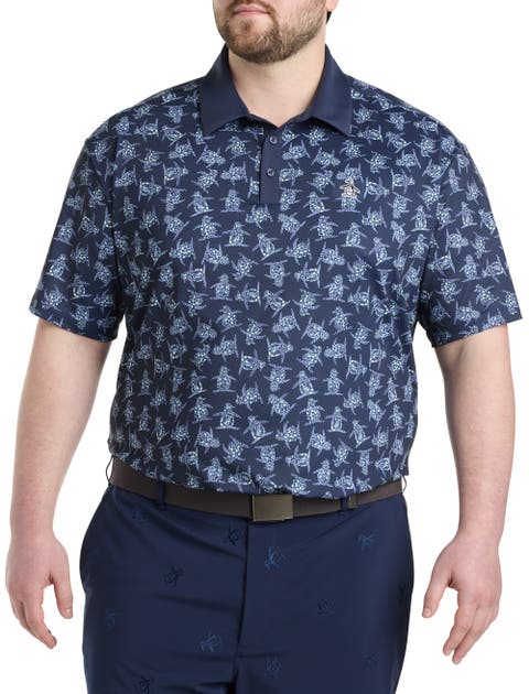 Big & Tall Allover Floral Pete Polo Shirt