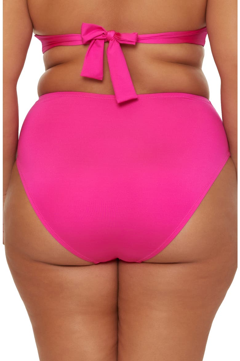 Monaco High Waist Swim Bottoms, Alternate, color, PINK PARADE