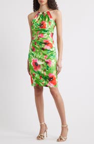 Eliza J Floral Print Minidress